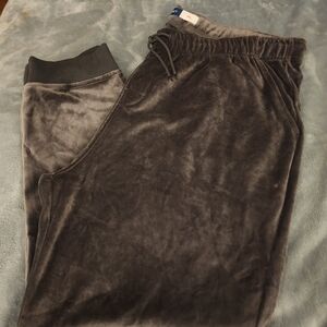 OLD NAVY Womens Plus Size Charcoal Velour Joggers